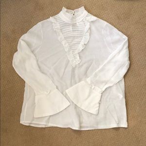Free w/ purchase White bell sleeve blouse
